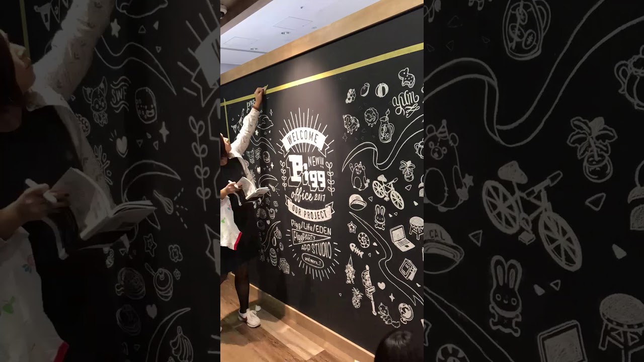 タイムラプス動画付き 初めてでもできる かわいい黒板エントランス の作り方 ー アメーバピグオフィス Cyberagent Developers Blog