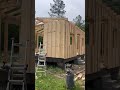 That man’s hard at work #shortsfeed #tinyhomebuild #diycarpentry #diybuild #diyproject #tinyhouse