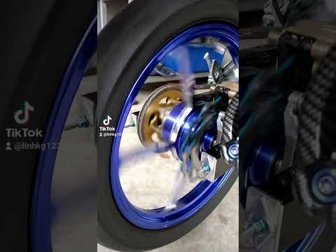 Video Exciter 150 gắn mâm x1r cnc quay bánh nhẹ như bông. - youtube