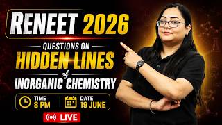 RENEET 2026 | Questions on Hidden Lines of Inorganic Chemistry | Most Expected Ques |#reneet2026