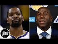 Kevin Durant tweeted (and deleted) a response to Magic Johnson's First Take comments | The Jump