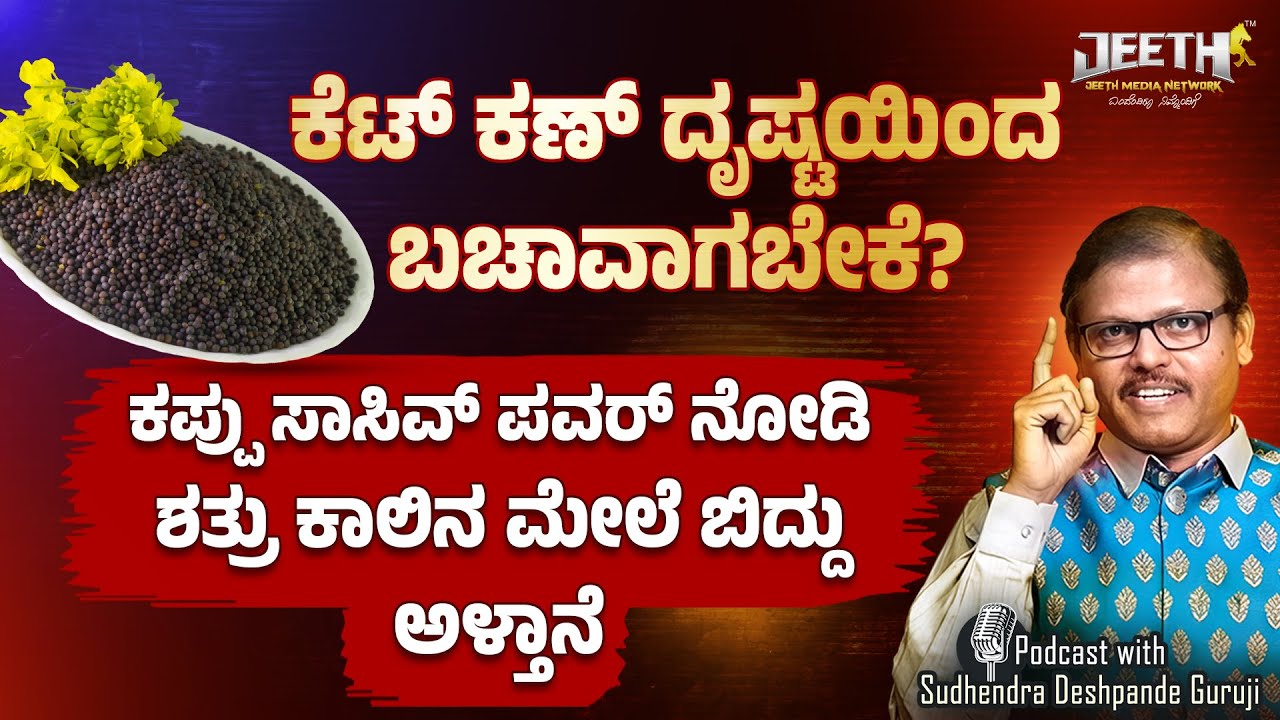 ಕಪ್ಪು ಸಾಸಿವೆ ಪವರ್‌ ನೋಡಿ ಶತ್ರು ಕಾಲಿನ ಮೇಲೆ ಬಿದ್ದು ಅಳ್ತಾನೆ PODCAST WITH SUDHENDRA DESHPANDE GURUJI