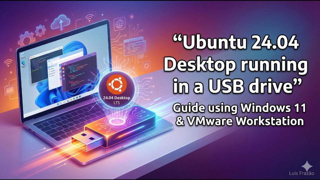 Install Ubuntu 24.04 on a USB Stick Using Windows 11 (Full Portable System)