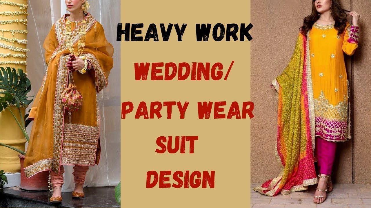 Punjabi suits wedding wear heavy stone Designer Indian pakistani SALWAR  KAMEEZ | eBay
