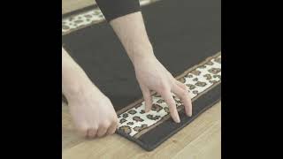 Runrug | Leopard Border Hallway & Stair Carpet Runner