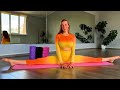 Full Yoga Stretching 4K Happy Middle Splits in Sunset Outfit