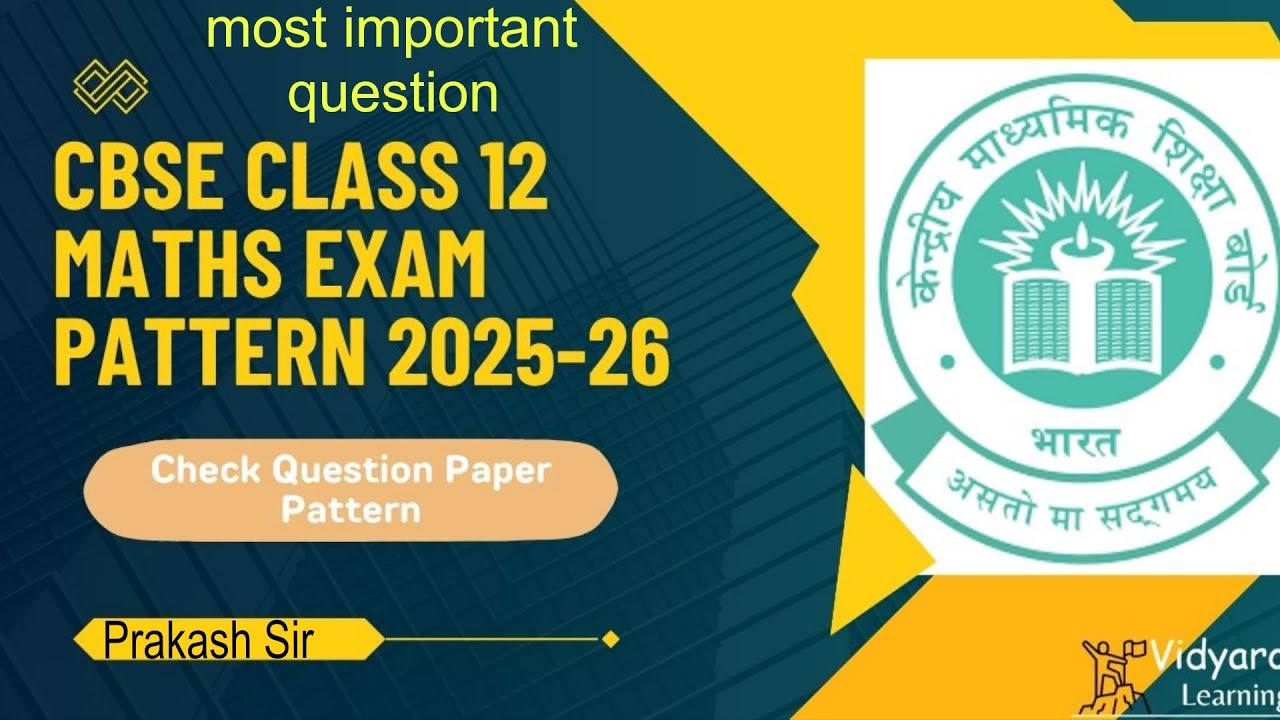 Most important questions Class - 12 Maths 