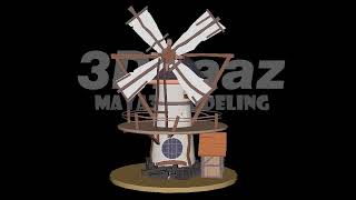 Stylized Windmill Modeling in Maya | Full 3D Workflow Breakdown | 3DBaaz