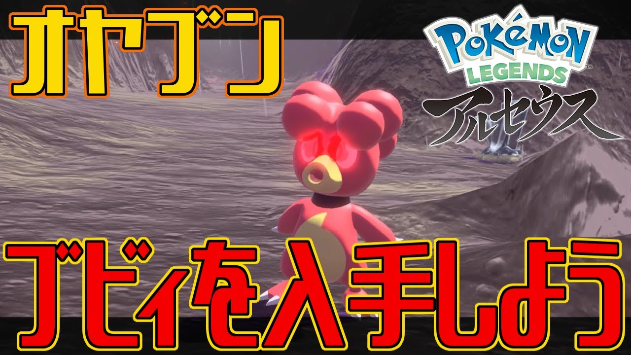 ポケモンアルセウス オヤブンのブビィを入手しよう Pokemon Legends アルセウス Youtube