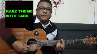 KARZ THEME PART| Ek  Hasina Thi |by sudarshan KHATI IN HINDI chords