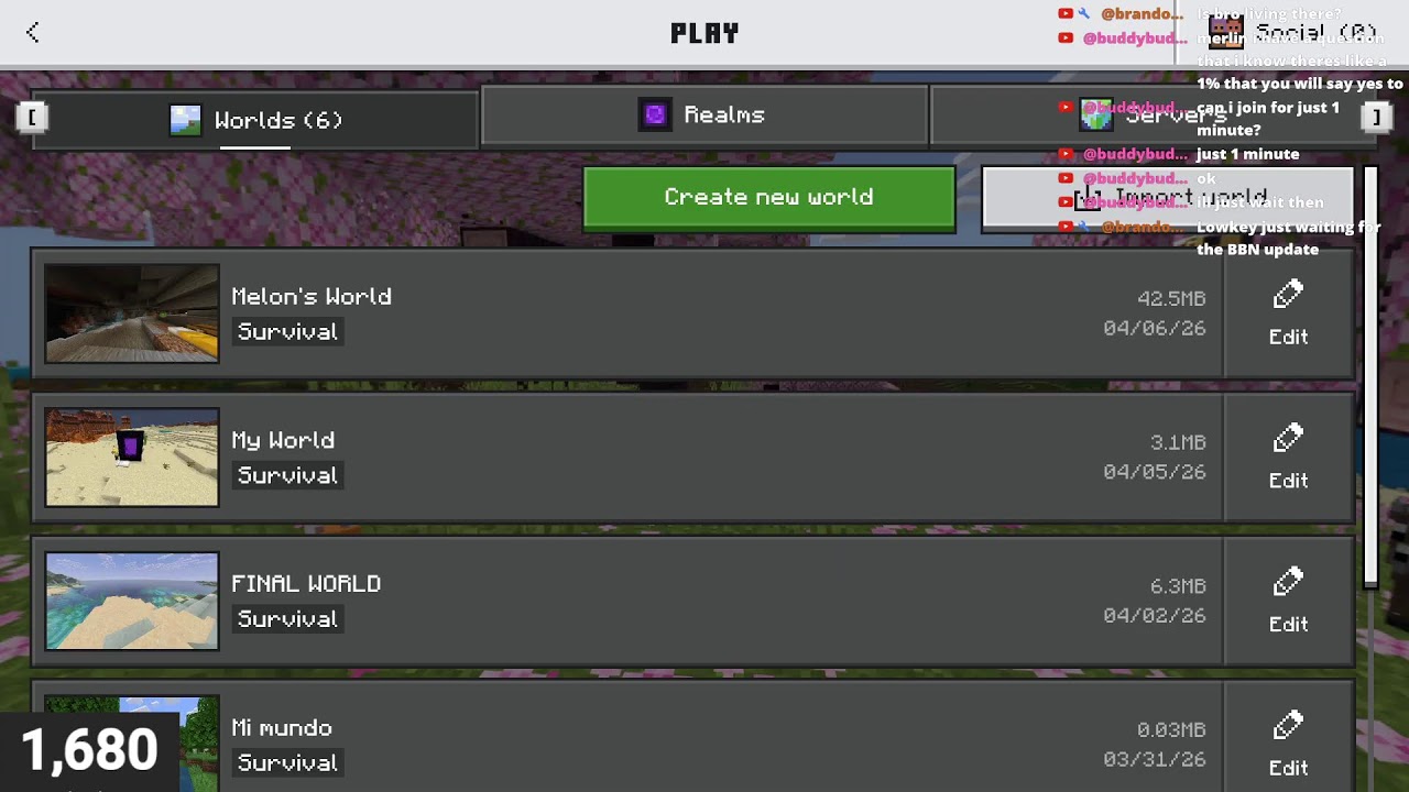 [LIVE] IF I DON'T BEAT MINECRAFT, I GIVEAWAY ROBUX (EP 8) - YouTube