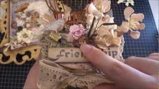 Romance Novel Shadow Box Frame and Tea Thyme Altered Box