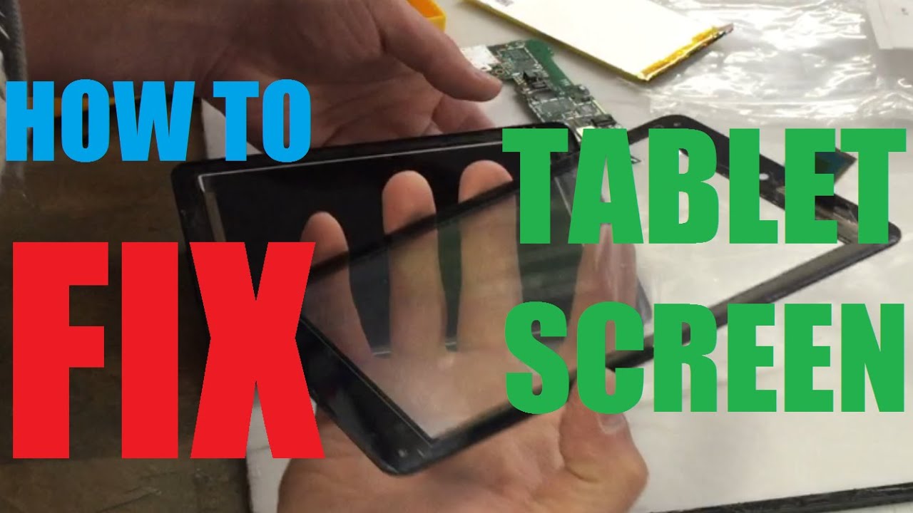 How to replace Tablet screen Digitizer dell t01c repair - YouTube