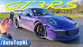 PORSCHE 911 991 GT3 RS REVIEW 300km/h on AUTOBAHN (NO SPEED LIMIT) by AutoTopNL