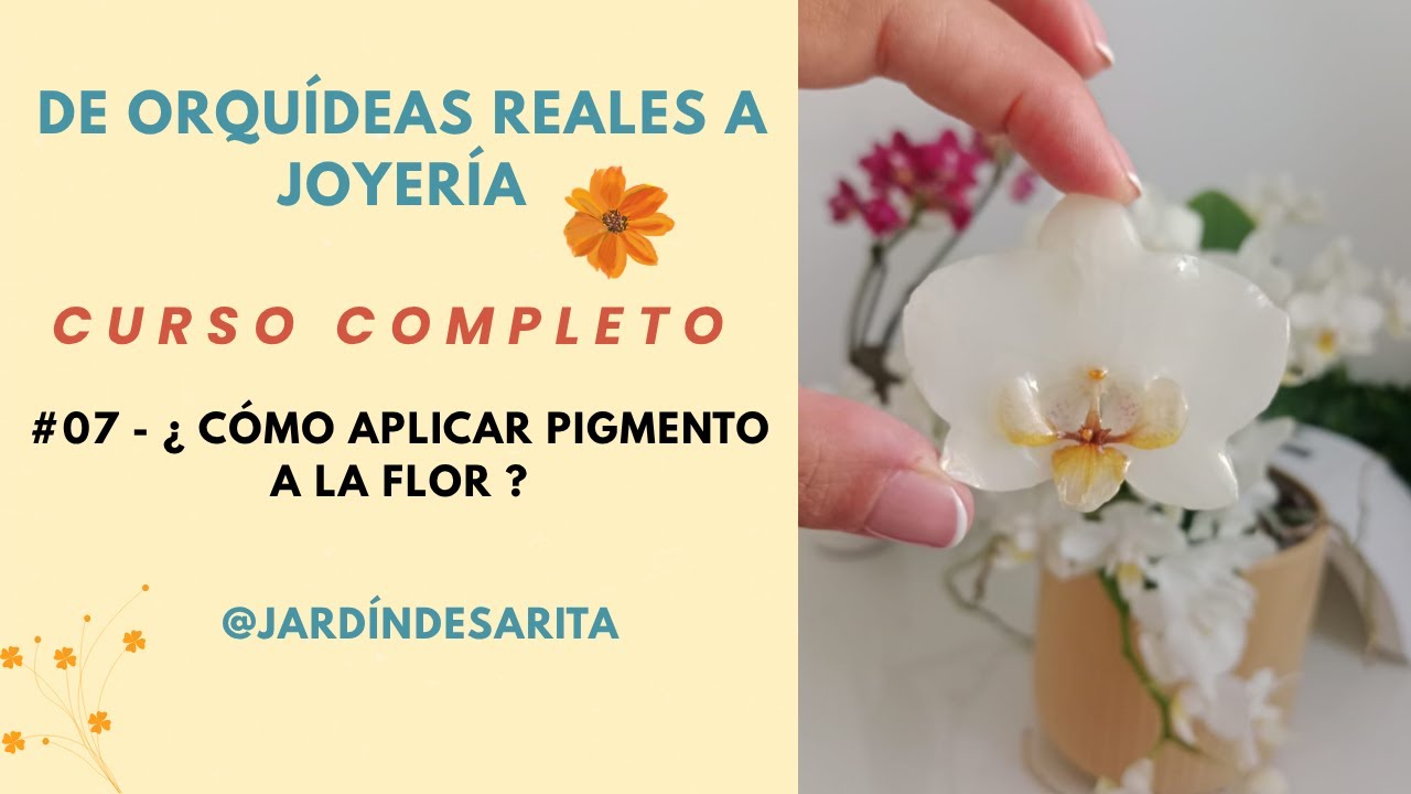 ✨ 07 - ¿ Cómo aplicar pigmento a la flor ?