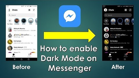 How to enable Dark Mode on Facebook Messenger App (2020)