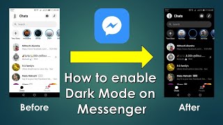 How to enable Dark Mode on Facebook Messenger App (2020) screenshot 4