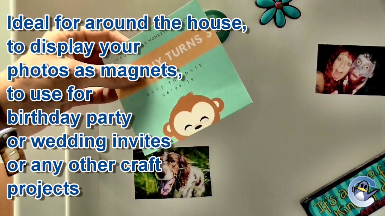 ice magnetic backed inkjet photo paper youtube