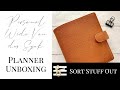 Custom Van Der Spek B6 Unboxing - Personal Wide Rings and Paper Guide Size - Plan With Me