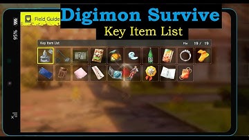 PS4 Digimon Survive - field guide key item list walkthrough