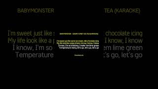 BABYMONSTER - SUGAR HONEY ICE TEA (Karaoke Version) Instrumental with Lyrics #babymonster #kpop