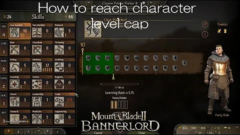 How to reach Character level cap in Mount and Blade II Bannerlord - No Cheats or Mods