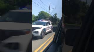 Winston s Salem police car respond running code 3