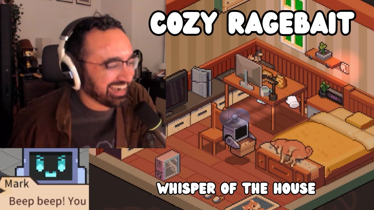 Squeex RAGEBAITS Chat playing a Cozy Game (Whisper of the House)