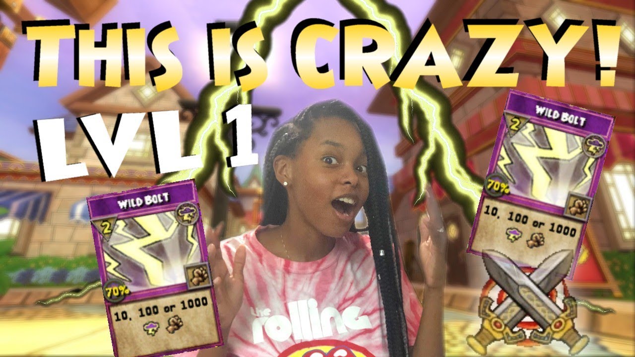 Wizard101: WILD BOLT IS BROKEN! (Level 1 PvP)