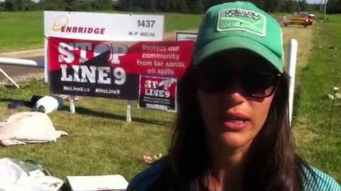 Protesters occupy Enbridge Line 9 site