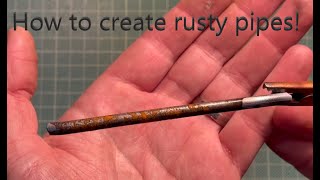 How to easily create rusty looking exhaust pipes
