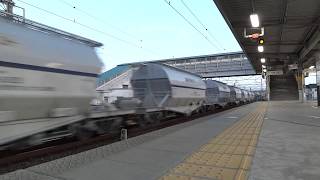 JR貨物 5767レ EF64-1024{愛}+白ホキ 清州駅通過 代走