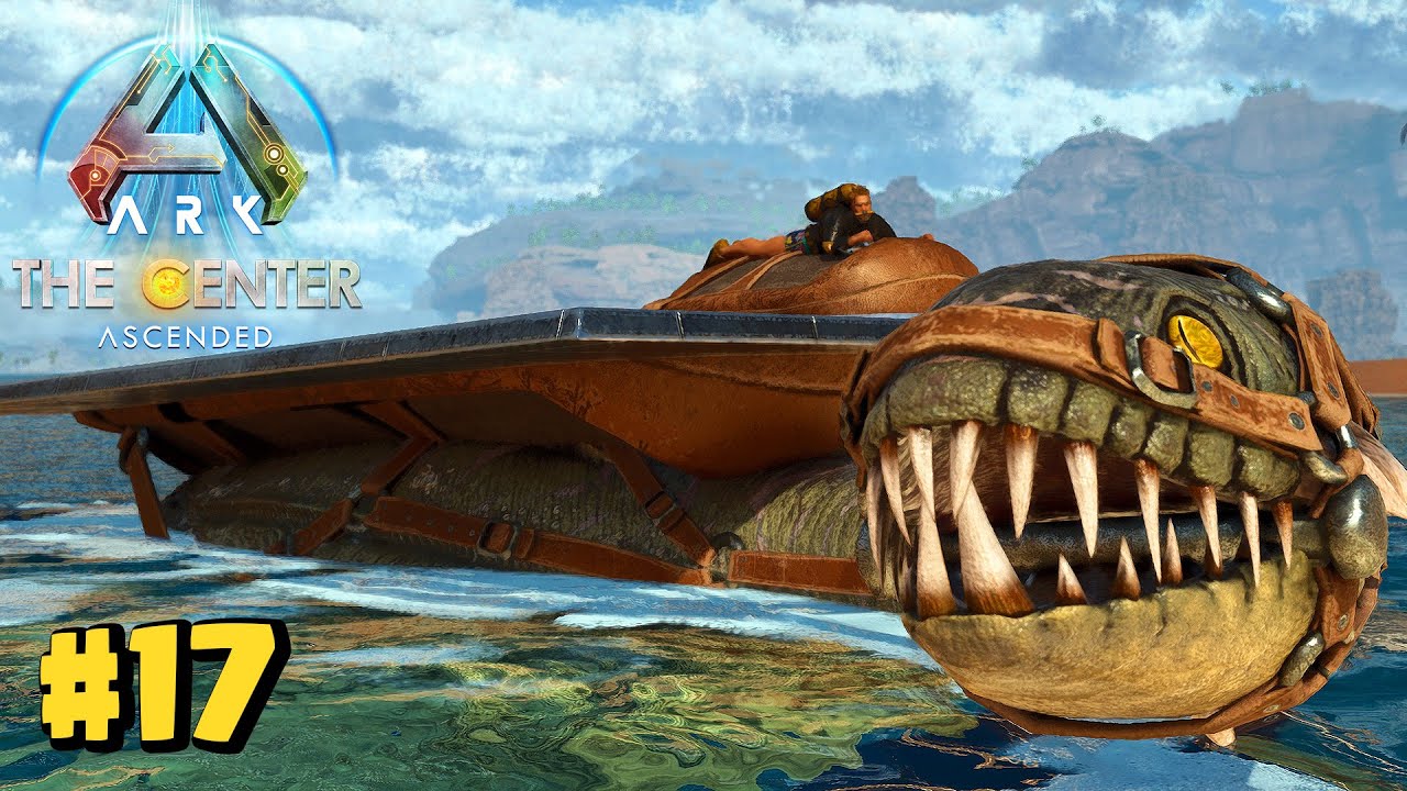 DOMEI O PLESIOSAURUS ! TEREMOS UMA BASE MÓVEL?- ARK: SURVIVAL ASCENDED - THE CENTER #17