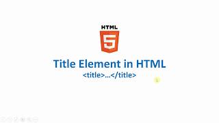 Title Element in HTML