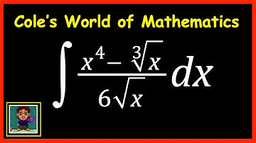 Integral of (x^4 - Cube Root x)/6 Sq Root x  ❖ Calculus 1