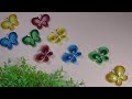 （紙で作る）春の飾り　簡単で可愛い！蝶々の作り方【DIY】(Paper craft)Spring decoration　Easy and cute! Butterfly