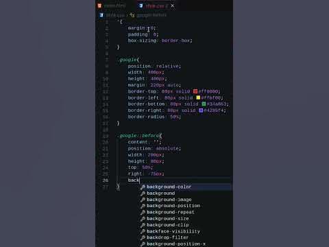 How to create a Google logo using HTML & CSS | Google logo | HTML | CSS ...