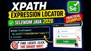 56. Demonstrating XPath Expression Locator (Selenium Java 2026)
