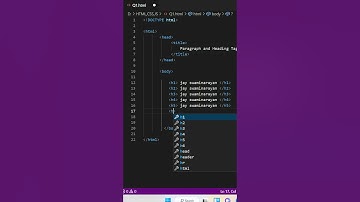heading and paragraph Tags in html #shorts | HTML_1 #youtube #html5
