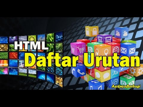 Tutorial HTML Dasar - Membuat Daftar Urutan di HTML | HTML Series (4)