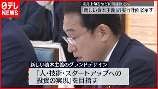 【新しい資本主義】実行計画案示す  6月上旬めどに閣議決定へ