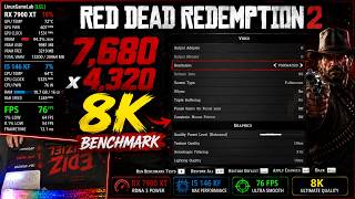 7,680 x 4,320 (8K) RDR 2 Benchmark on 7900XT