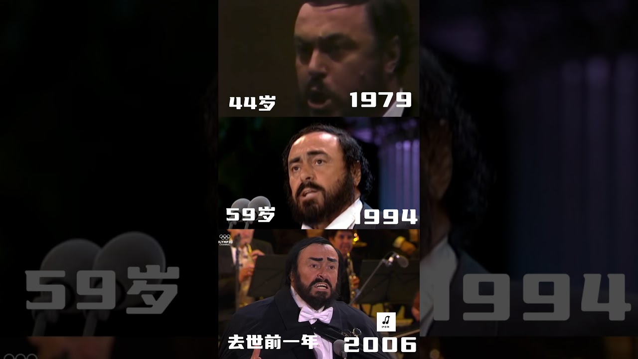Pavarotti in different age, sing Nessun dorma from “Turandot”(Part 1)