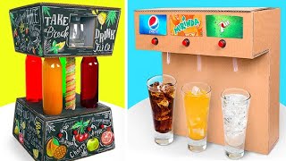 MIX AND DRINK! Cool DIY Drinks Machines From Cardboard