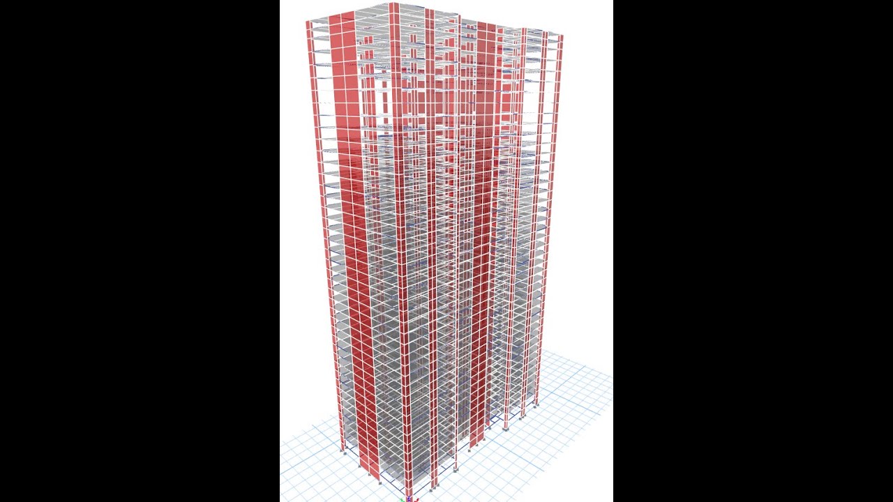 Analysis and Design of High Rise Structures ( G+40) Video 2