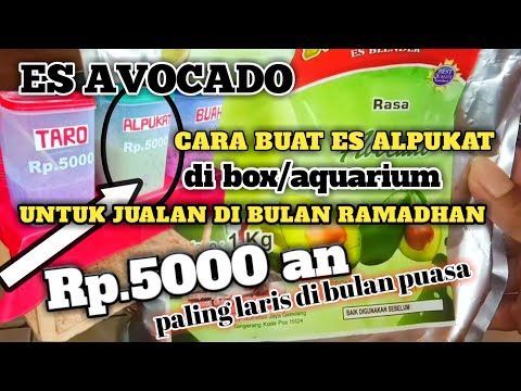 Cara Membuat Es Buah Alpukat Untuk Jualan
