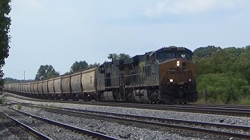 CSX ES44AH 923 w/ Sharp K5HL Leads Empty Grain G440-04 on 7/7/22