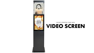 Exhibit Display Case Pedestal with Video Screen | Displays2go®