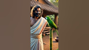 A man and his parrot l The parrot stayed till the end with the man l #shorts