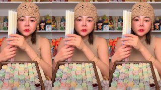 EATING WAX BOTTLE CANDY MUKBANG EATING SOUNDS​ #39 #waxcandy #eating #wax